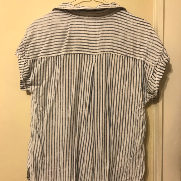 AMERICAN EAGLE STRIPED BUTTON UP SHIRT - Picture 6 of 6